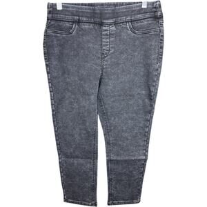 Denim & Co. Black Wash Stretch Cotton Blend Petite Pants Size Small NWOT